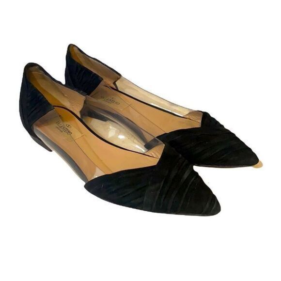 Valentino Garavani Italy Black Flats 36